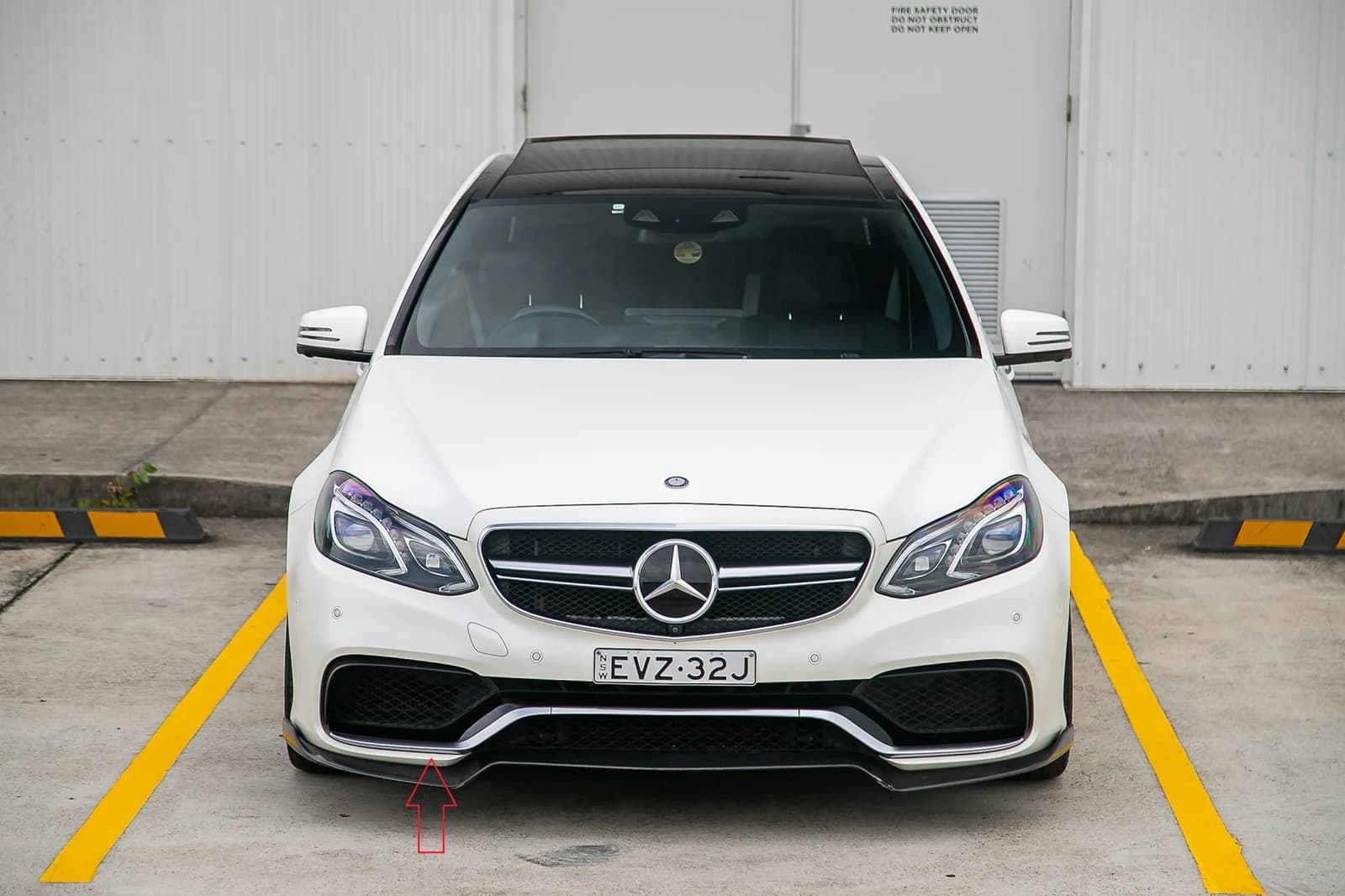 Mercedes E Series W212 AMG E63 Front Bumper Chrome Trim Lower Right