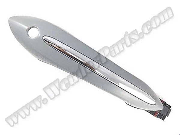 BMW 7 Serisi F01 2009-2015 Kapı Kolu Ön Dış Sol; Beyaz Delikli, Düz