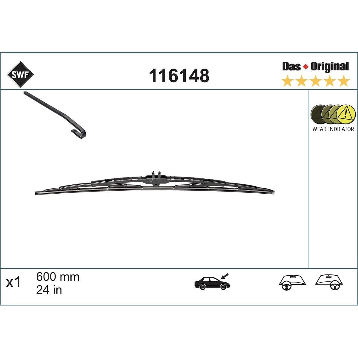 BMW 5 Serisi E34 Silecek 600 mm BMW 5 Serisi Mercedes Sprinter LT Yt