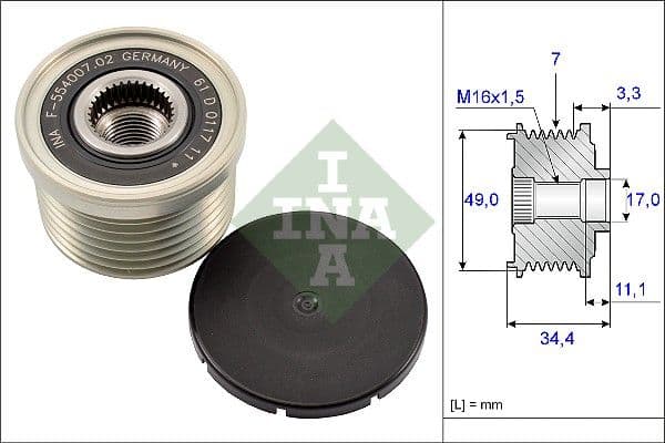 BMW 5 Serisi E60 2001-2010 N43 Şarj Dinamo Kasnağı