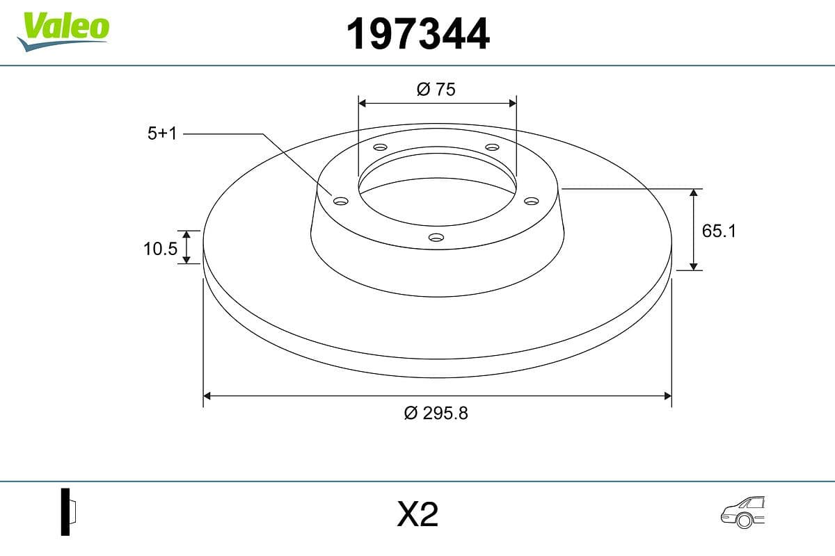 BMW 3 Series E91 Brake Disc Rear Plain Set
