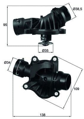BMW 7 Serisi E65 2002–2008 M47 Termostat