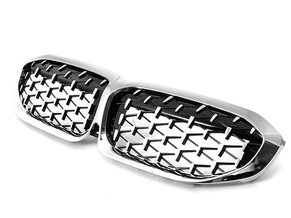 BMW 3 Series G20 2019-2021 Grille Chrome Chrome Black Camera -Diamond