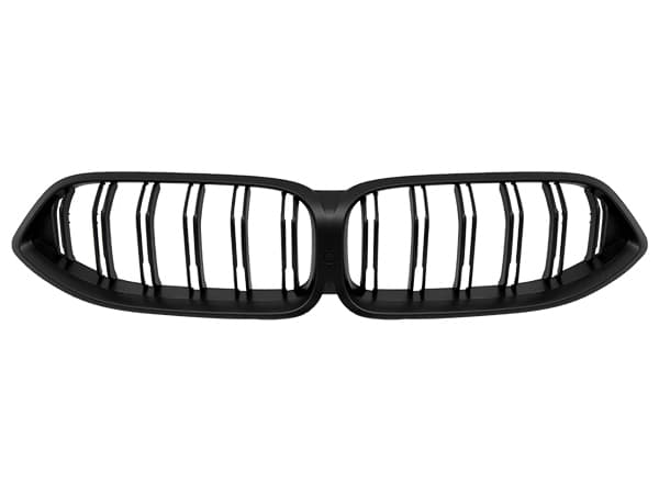 BMW G15/G16 2019- Grille Matte-Black Dual Trim Camera