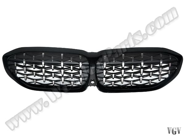 BMW 3 Serisi G20 2019-2021 Panjur Siyah/Krom/Siyah Kameralı -Diamond