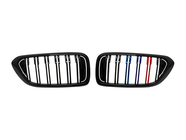 BMW 6 Series G32 2017-19 Grille (Set) Piano-Black, Dual Trim ///M-Colored