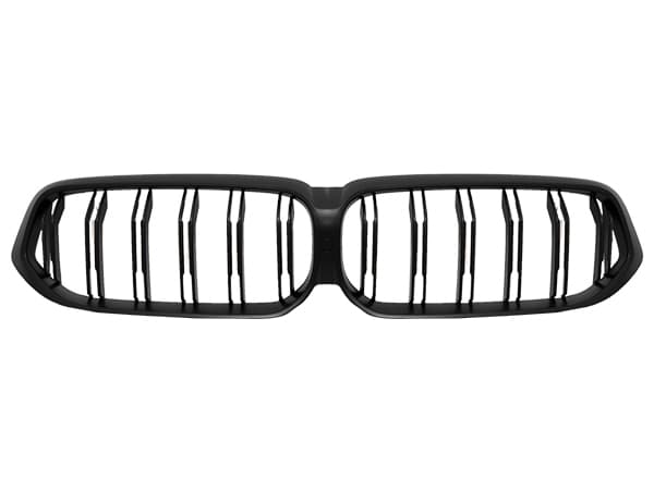 BMW 6 Series G32 LCI 2020- Grille Matte-Black Dual Trim Camera