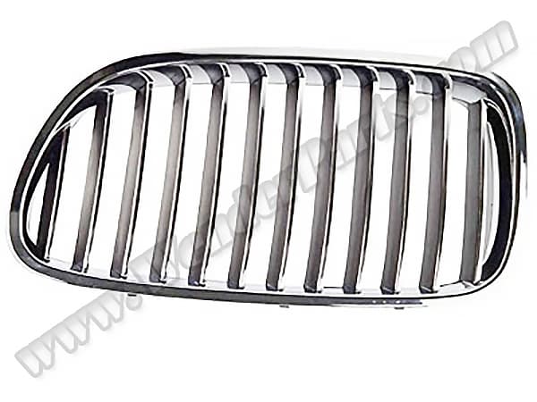 BMW 5 Series F10 2010-13 Grille Left Chrome Chrome Black