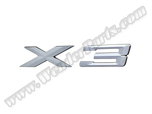 BMW X3 E83 Trunk Emblem -X3-