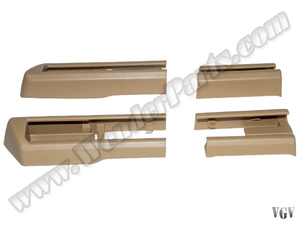 BMW 5 Series F10 Seat Rail Cover Left+Right; Beige