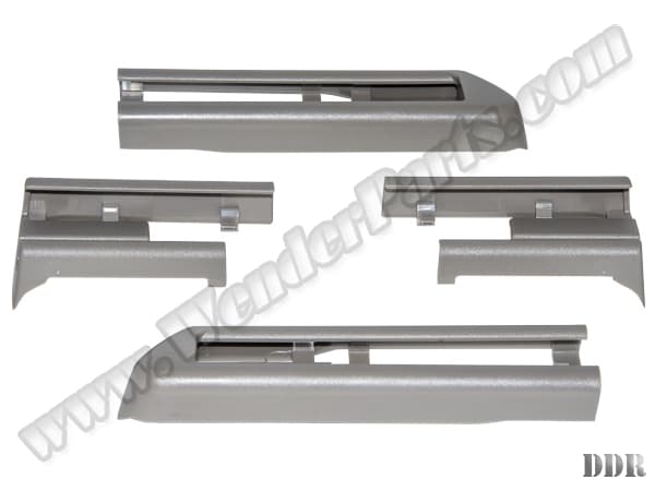 BMW 5 Series F10 Seat Rail Cover Left+Right; Grey