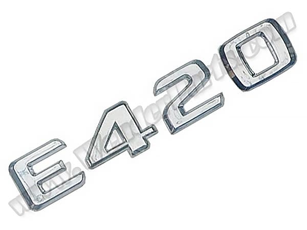 Mercedes E Series W124 Trunk Emblem -E420-