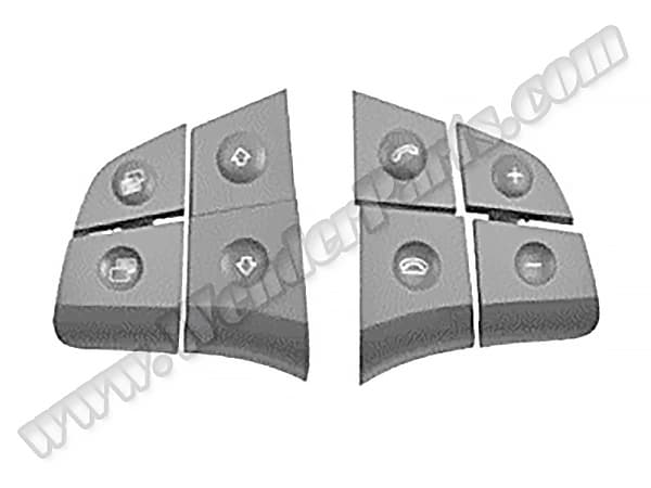 Mercedes GL X164 Direksiyon Tuş Takımı Set:8ad Gri