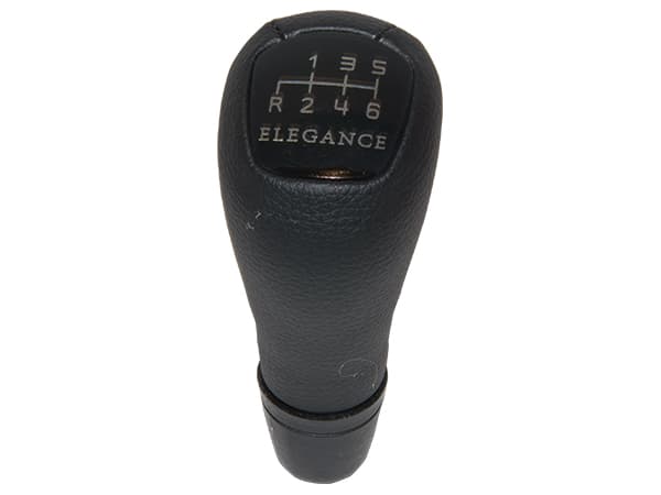 Mercedes C Series W202 Gear Knob -6 Forward- Manual Gearbox Black Synthetic Leather -ELEGANCE