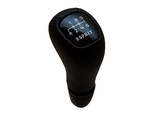 Mercedes E Series W210 Gear Knob -6 Forward- Manual Gearbox Black Synthetic Leather -ESPRIT