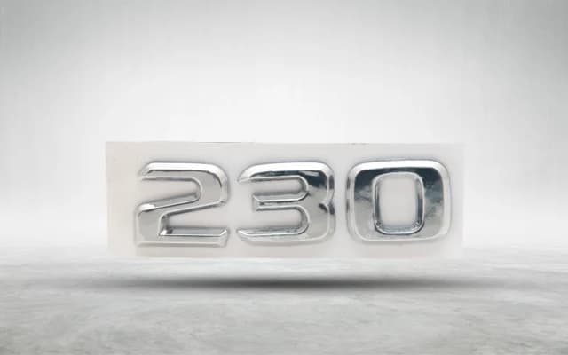 Mercedes W209 Bagaj Yazısı -230-