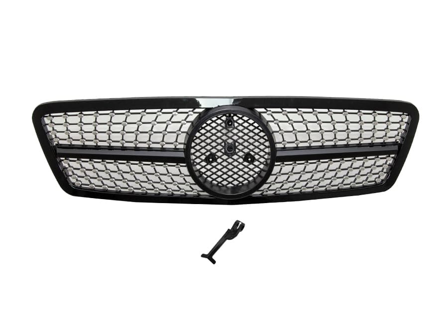Mercedes C Serisi W203 2000-2006 Panjur Gümüş/Siyah -Diamond