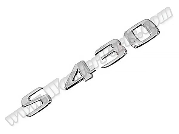 Mercedes S Series W220 Trunk Emblem -S430-