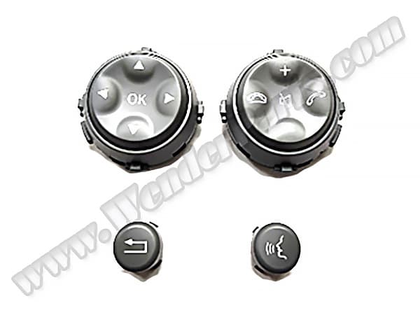 Mercedes S Series W221 Steering Wheel Button Set Set:2ad Grey