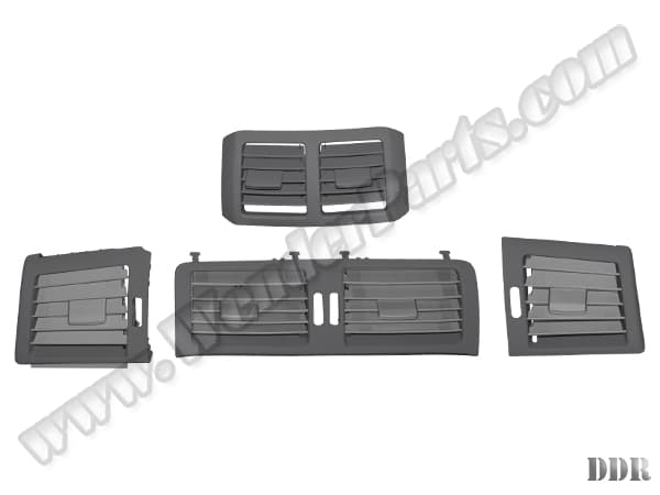 Mercedes R Serisi W251 2005-2010 Klima/Kalorifer Izgarası Set:4ad Ön/Arka Gri