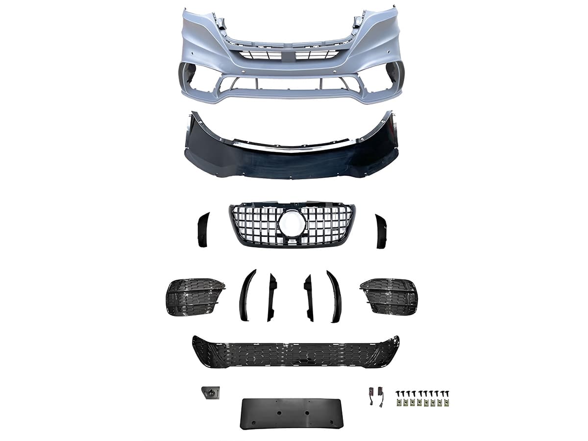 Mercedes Sprinter 907 2018- Komple Tampon Ön PDCli SİSsiz Tip Panjurlu -GT-STYLE