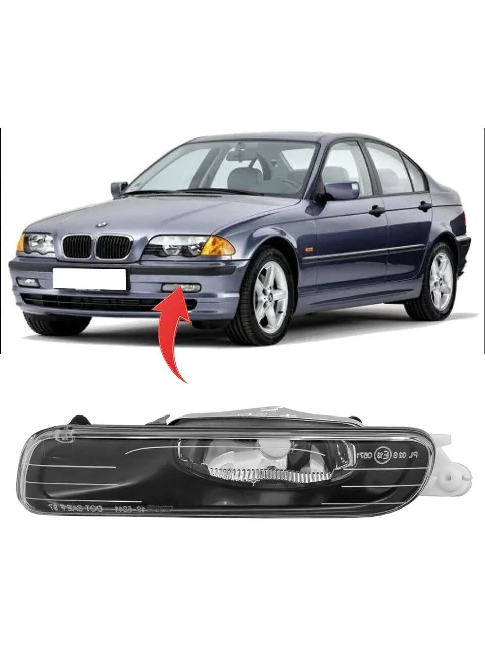 BMW 3 Serisi E46 1997-2006 Sis Farı Sol