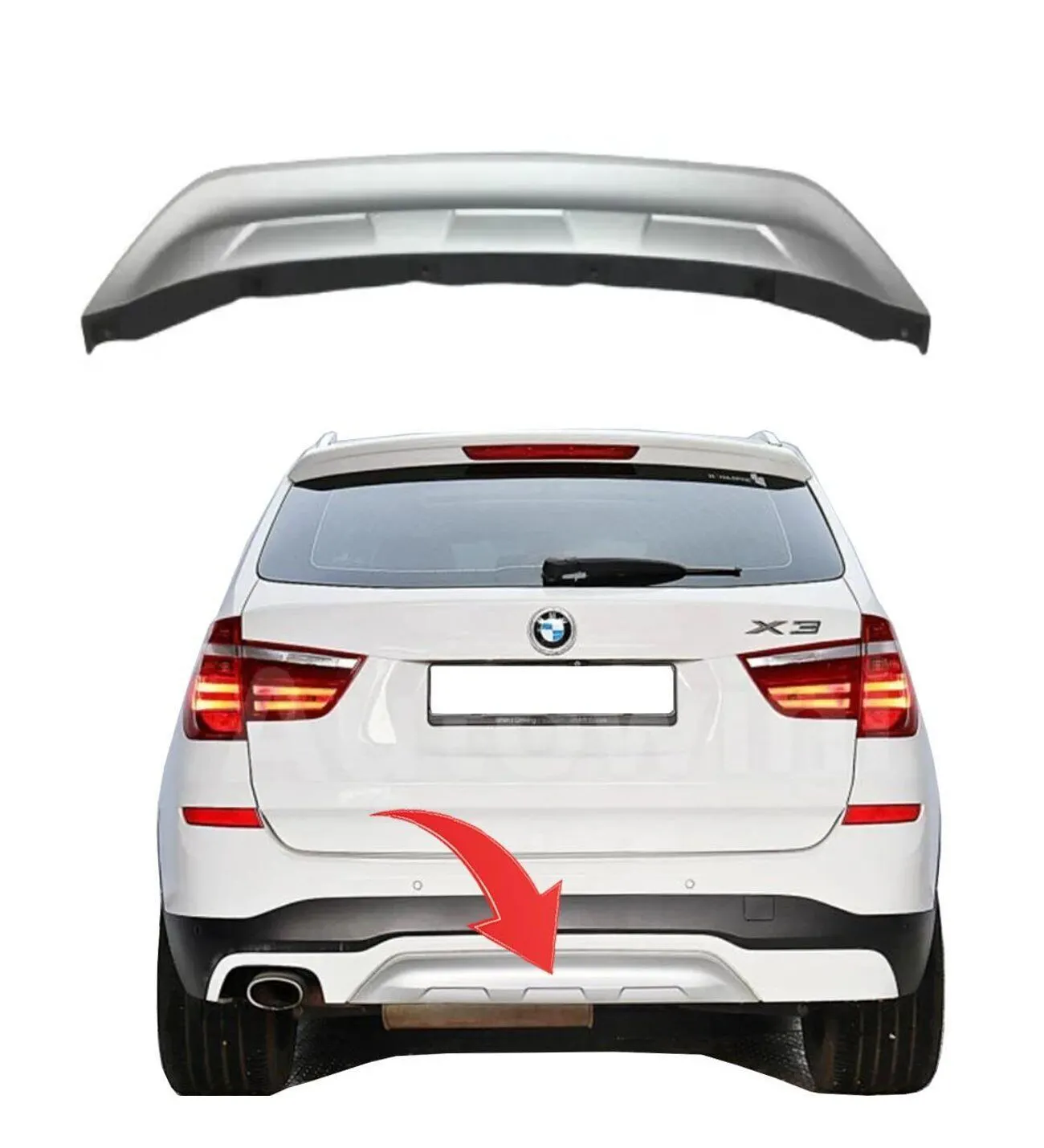 BMW F25 Arka Tampon Arac Altı Koruması