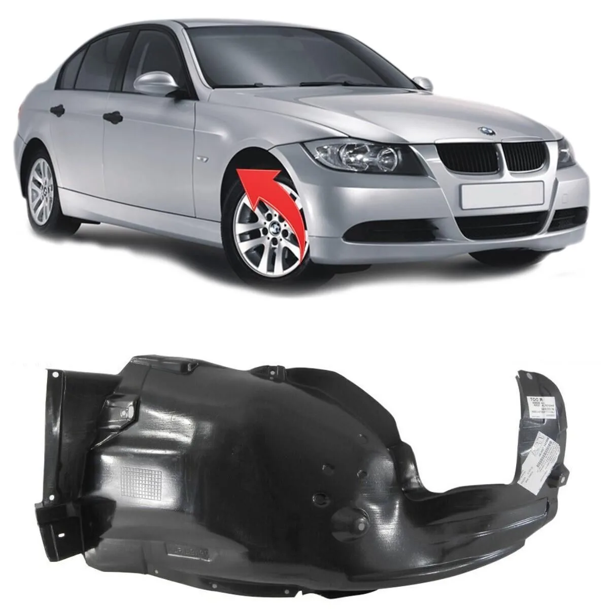 BMW 3 Serisi E90 Çamurluk Davlumbazı Sağ