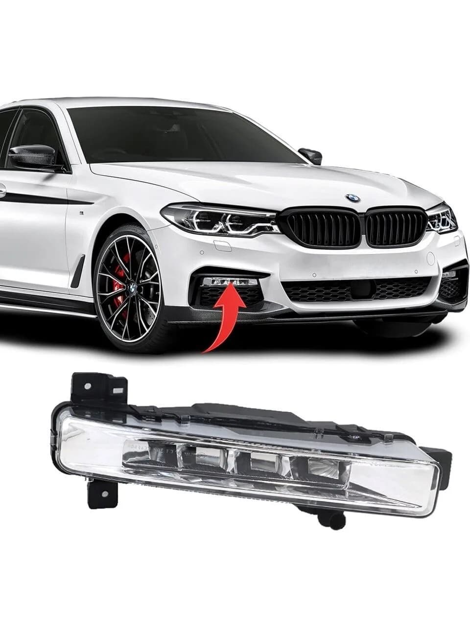 BMW 5 Serisi G30 2016-2018 Sis Farı Ledli Sağ