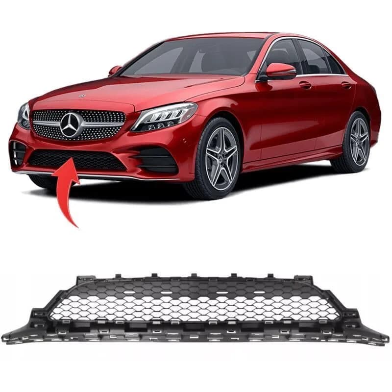 Mercedes C Serisi W205 Tampon Izgarası Ön Orta Açık Amg 2018