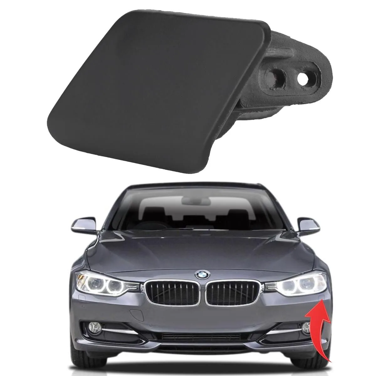 BMW F30 Left Headlight Washer Cover - 51117293031