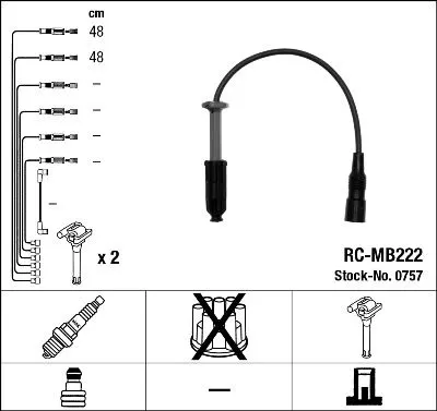 Mercedes W140 M104 Spark Plug Wire Set