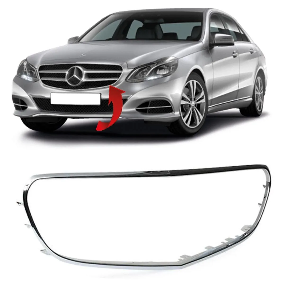 Mercedes E Serisi W212 Panjur Nikelajı Çerçevenin