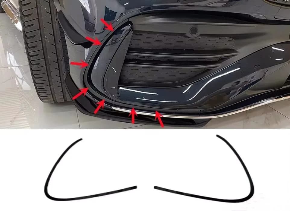 Mercedes C Serisi W206 Tampon Izgara Çıtası Ön Sol Siyah Amg 2021