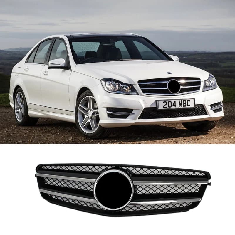 Mercedes C Serisi W204 Ön Panjur AMG Siyah