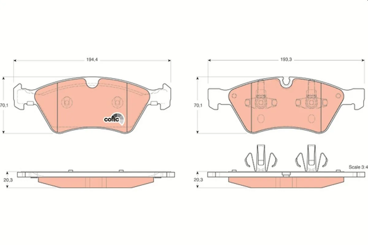 Mercedes GL X164 Front Brake Pads
