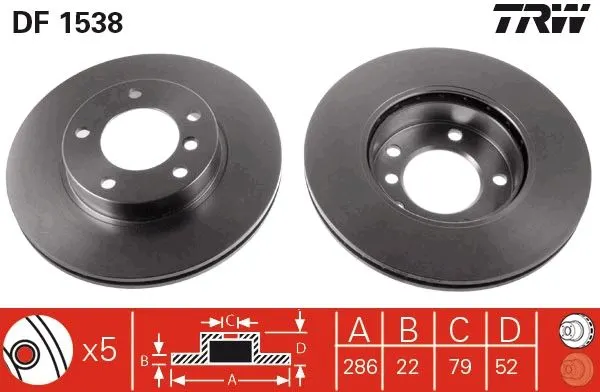BMW Z3 2.2 M54 Front Brake Disc