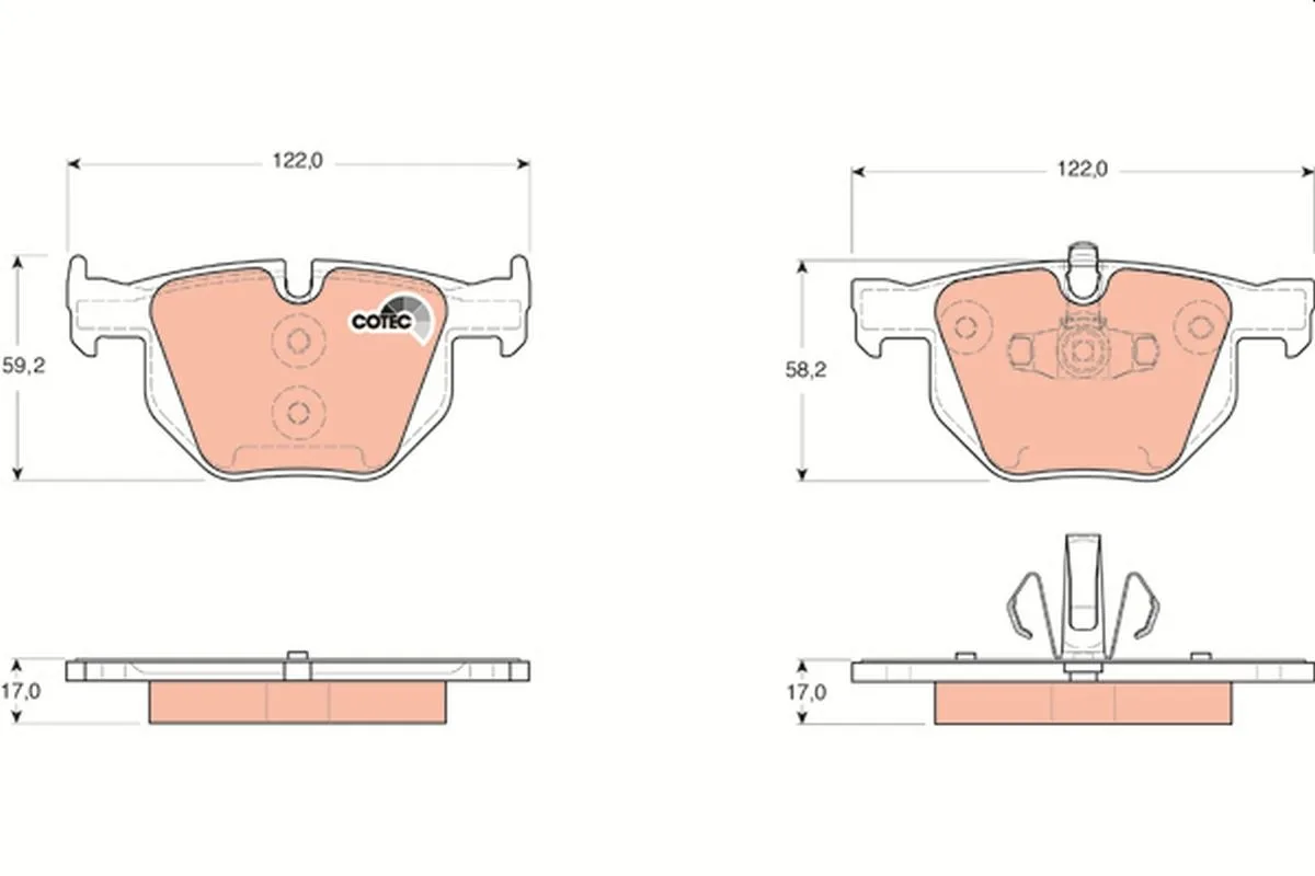 BMW E90 330i N53 Rear Brake Pads