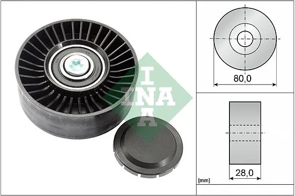 BMW E90 320d V Belt Tensioner Pulley