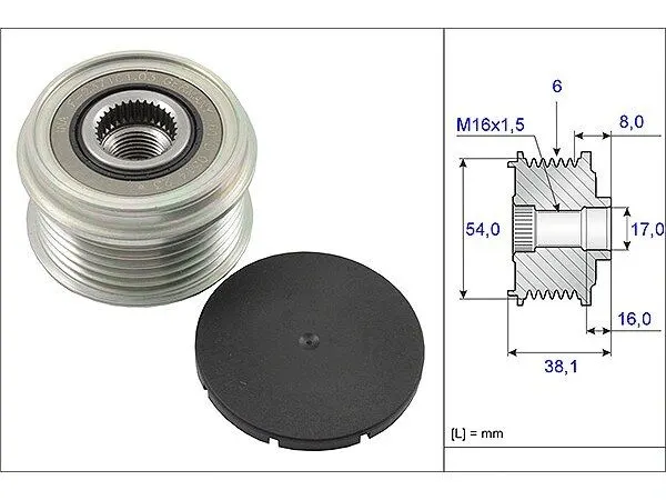 BMW 1 Serisi E81 116d Alternatör Kasnağı