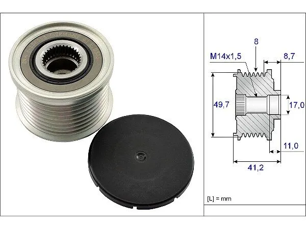 BMW E90 335 xi Alternator Pulley