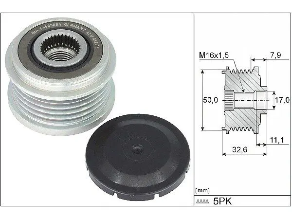 Mercedes GLA H247 200 Alternator Pulley