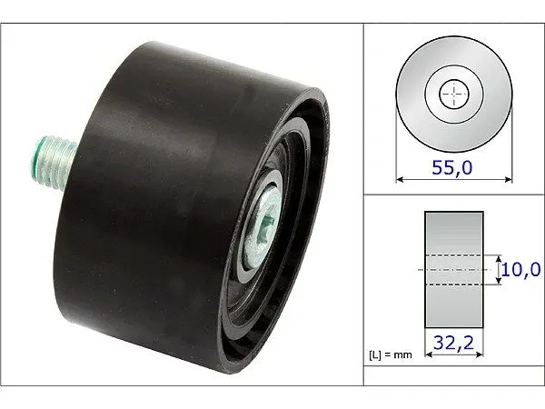 BMW 7 Series F01 730d V Belt Tensioner Pulley