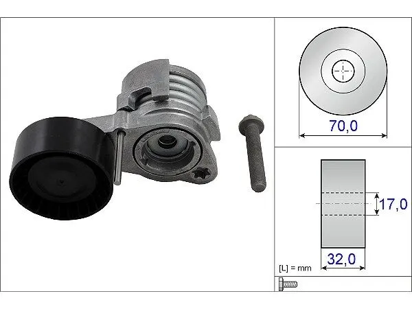 BMW 7 Series F01 730i V Belt Tensioner
