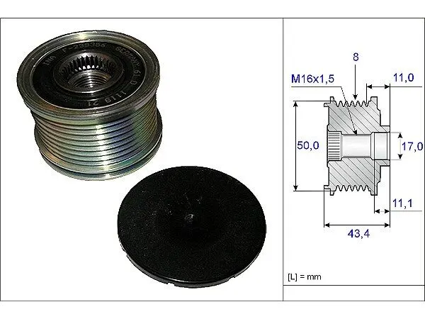 Mercedes GL X164 GL 320 CDI Alternatör Kasnağı