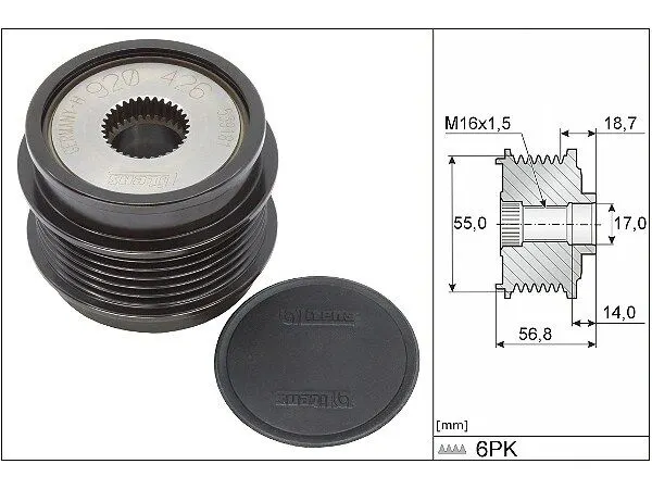 Mercedes E-Class W213 E 300 Alternator Pulley