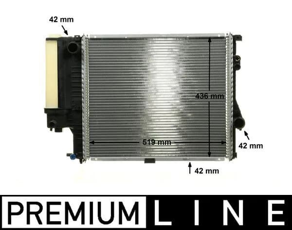 BMW 5 Series E39 M52 Water Radiator