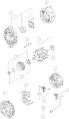 Mercedes ML Serisi W163 M112 Alternatör