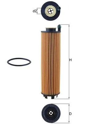 Mercedes E Series W213 E 220 d OM654 Oil Filter