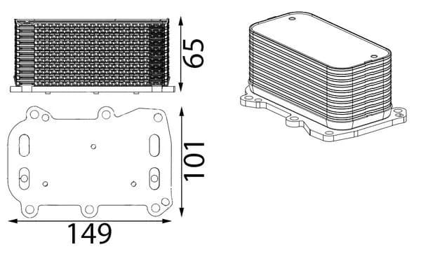 Mercedes E Series W213 M274 Engine Oil Cooler